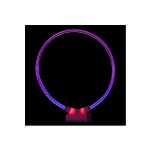 Petpath Lumitube Illuminated Dog Safety Collar, Bright Purple - Large To XL PE2643748